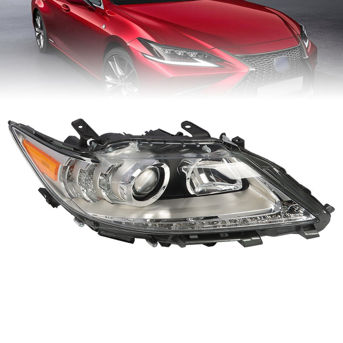 DURAFORCE 2013-2015 Lexus ES300H ES350 Right Passenger HID Xenon Chrome Headlight