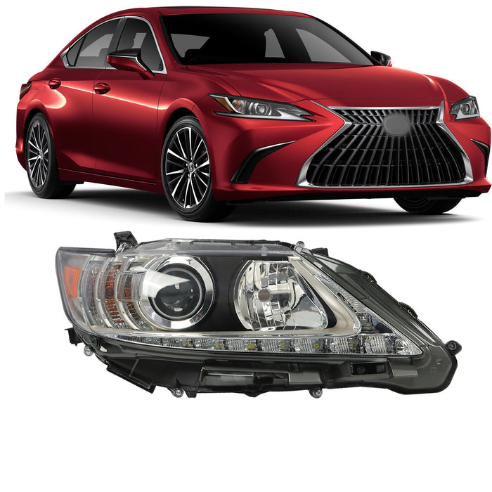 DURAFORCE 2013-2015 Lexus ES300H ES350 Right Passenger HID Xenon Chrome Headlight