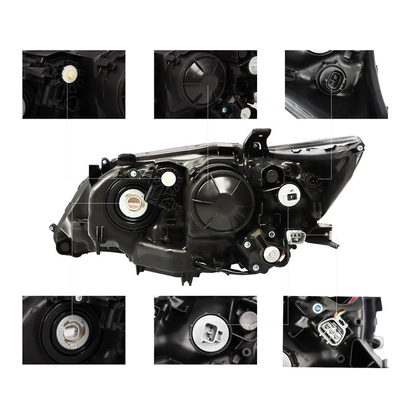 DURAFORCE 2013-2015 Lexus ES300H ES350 Right Passenger HID Xenon Chrome Headlight
