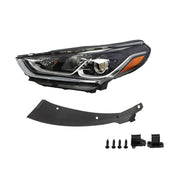 DURAFORCE Halogen Headlight Left Driver Side w/Bulbs for 2018-2020 Hyundai Sonata