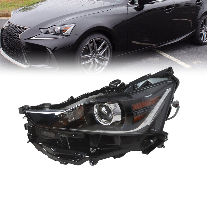 DURAFORCE LED Headlight Left Driver Side for 2017-2020 Lexus IS300 IS350