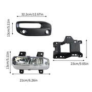 DURAFORCE LED Front Bumper Fog Light Bracket Set for Dodge Ram 2500 3500 2019-2023