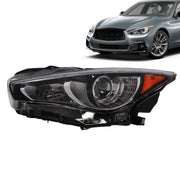 DURAFORCE LED Headlight Driver Side for Infiniti Q50 2014-2016 No AFS LED DRL
