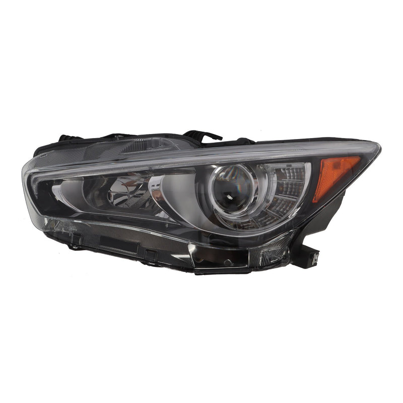 DURAFORCE LED Headlight Driver Side for Infiniti Q50 2014-2016 No AFS LED DRL