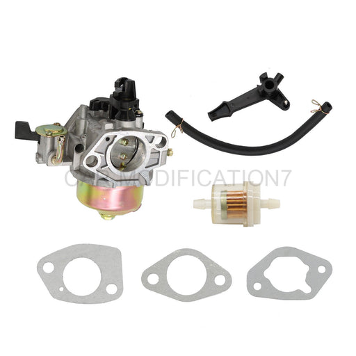 DURAFORCE GX390 Carburetor for Honda GX340 11HP 13HP with Fuel Line 16100-ZF6-V01