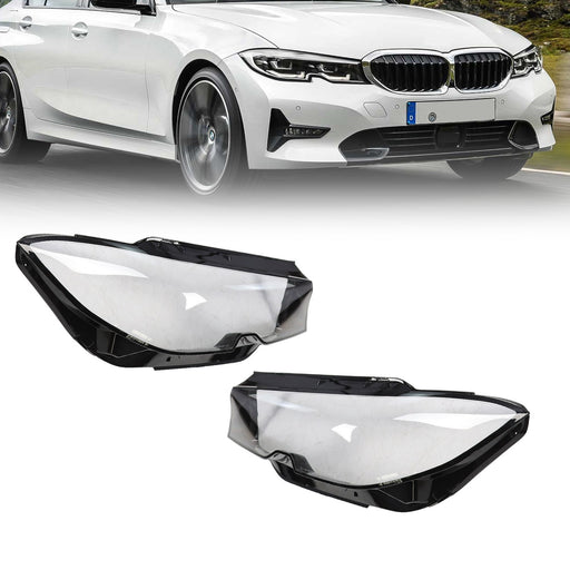 DURAFORCE BMW 3 Series G20 Headlight Lens Covers Left & Right 2019-2021 Fit