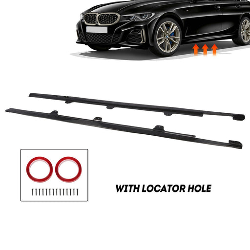 DURAFORCE Gloss Black Side Skirt Extension Lip for BMW G20 G28 M340i 2019-2024