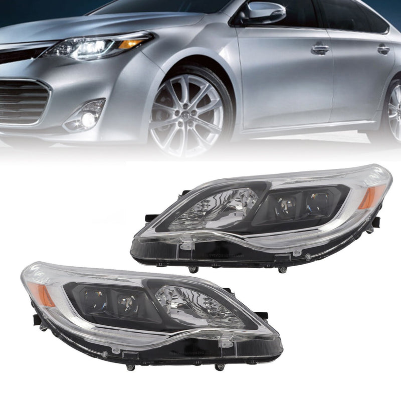 DURAFORCE Toyota Avalon 2013-2015 Headlights Pair Driver & Passenger Side Replacement