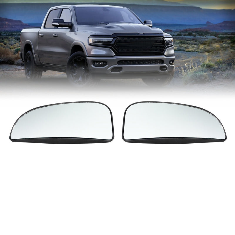 DURAFORCE Left & Right Tow Mirror Spotter Lower Glass for Dodge Ram 1500 2500 3500 2010-20