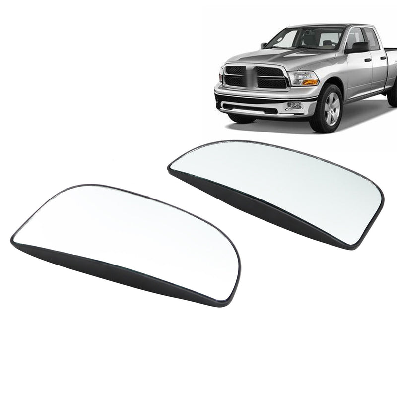 DURAFORCE Left & Right Tow Mirror Spotter Lower Glass for Dodge Ram 1500 2500 3500 2010-20