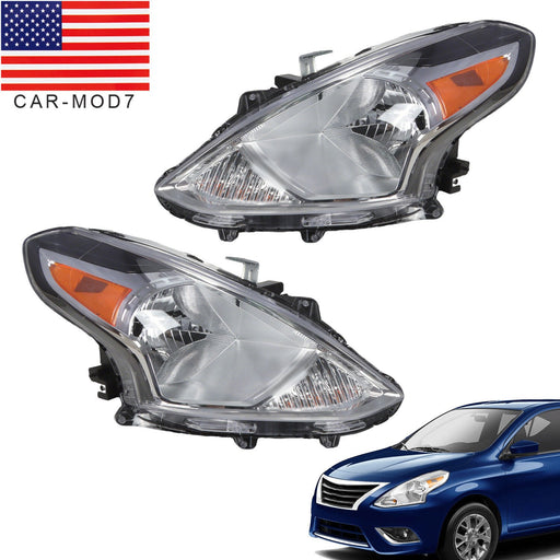 DURAFORCE 2015-2019 Nissan Versa Headlights Left Driver & Right Passenger Pair
