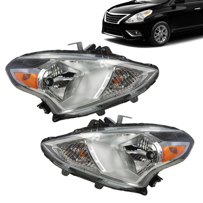 DURAFORCE 2015-2019 Nissan Versa Headlights Left Driver & Right Passenger Pair