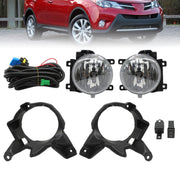 DURAFORCE Halogen Fog Lights Front Bumper + Bulbs & Wiring for 2013-2015 Toyota