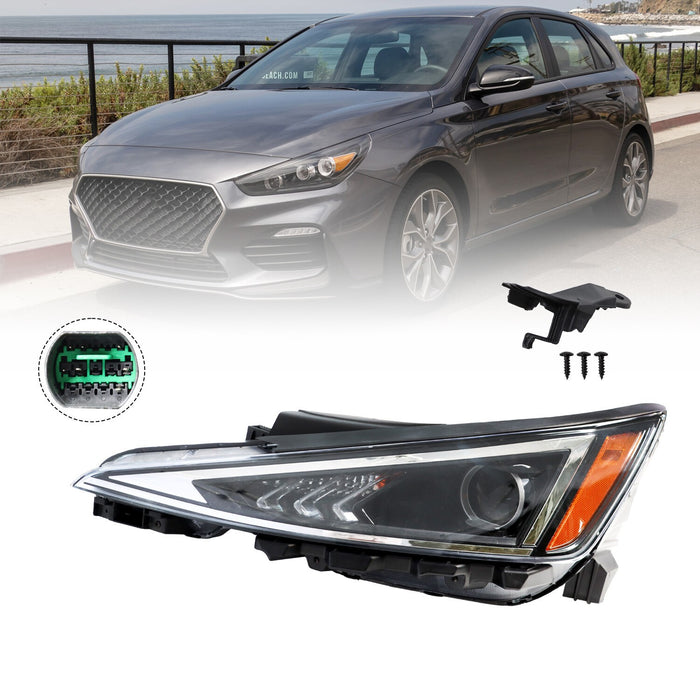 DURAFORCE 2019-2020 Hyundai Elantra Left Headlight Assembly Halogen Driver Side Sedan