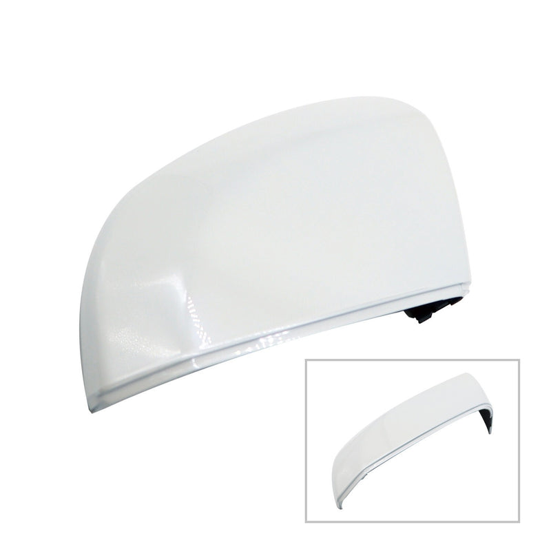 DURAFORCE Left Driver Side Mirror Cover Pearl White for Honda Civic 2016-2021