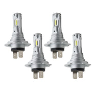 DURAFORCE H7 LED Headlight Bulbs 6500K Super White High Low Beam Kit 4Pcs Bright