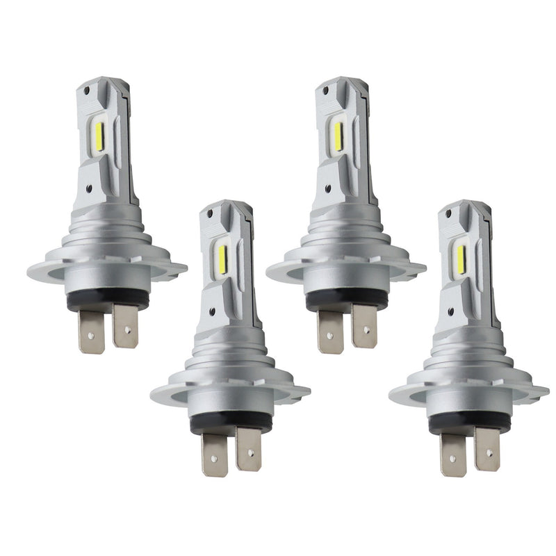 DURAFORCE H7 LED Headlight Bulbs 6500K Super White High Low Beam Kit 4Pcs Bright