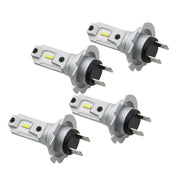 DURAFORCE H7 LED Headlight Bulbs 6500K Super White High Low Beam Kit 4Pcs Bright