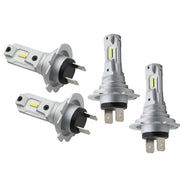 DURAFORCE H7 LED Headlight Bulbs 6500K Super White High Low Beam Kit 4Pcs Bright