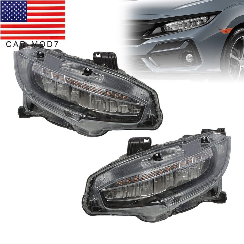 DURAFORCE LED Headlights Kit for 2016-2021 Honda Civic 10th Gen Sedan & Hatchback