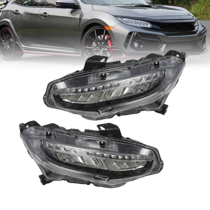 DURAFORCE LED Headlights Kit for 2016-2021 Honda Civic 10th Gen Sedan & Hatchback