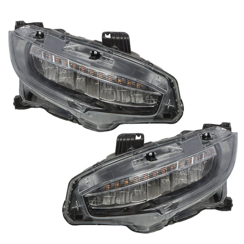 DURAFORCE LED Headlights Kit for 2016-2021 Honda Civic 10th Gen Sedan & Hatchback