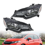DURAFORCE Halogen Headlight Set Left Right Pair for 2015-2017 Honda Fit