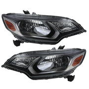 DURAFORCE Halogen Headlight Set Left Right Pair for 2015-2017 Honda Fit