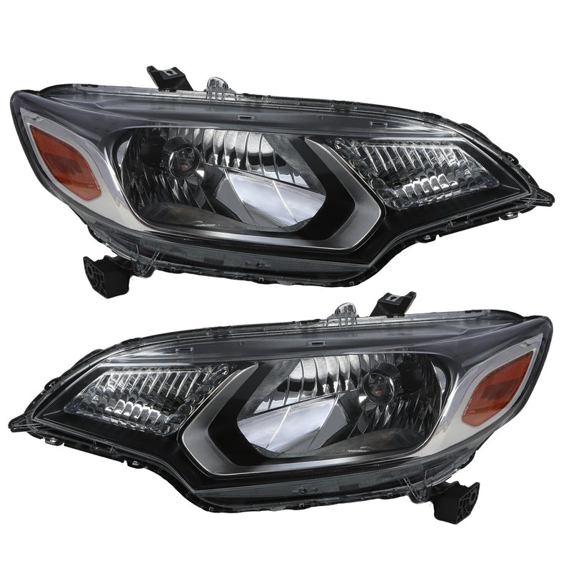 DURAFORCE Halogen Headlight Set Left Right Pair for 2015-2017 Honda Fit