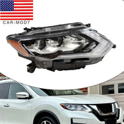 DURAFORCE LED Right Headlight Assembly for Nissan Rogue SL Hybrid 2017-2020 Passenger Side