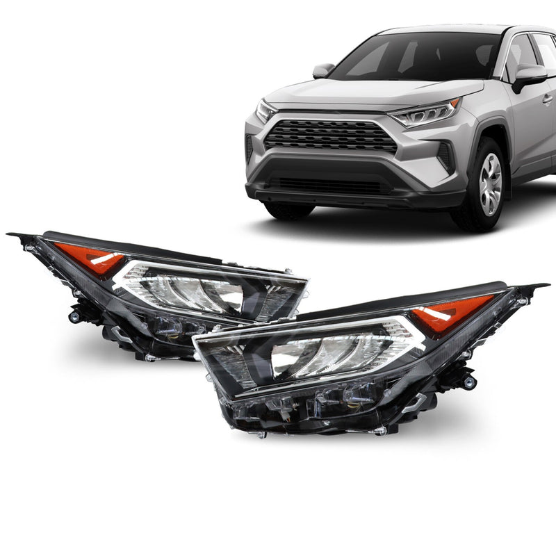 DURAFORCE LED Headlight Assembly for 2019-2022 Toyota RAV4 LE XLE Left & Right Side