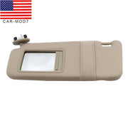 DURAFORCE Left Driver Side Sun Visor Tan Beige for 2007-2011 Toyota Camry Sunroof