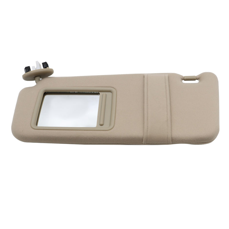 DURAFORCE Left Driver Side Sun Visor Tan Beige for 2007-2011 Toyota Camry Sunroof