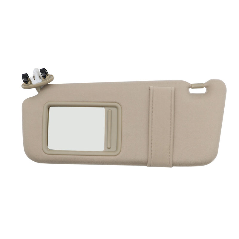 DURAFORCE Left Driver Side Sun Visor Tan Beige for 2007-2011 Toyota Camry Sunroof