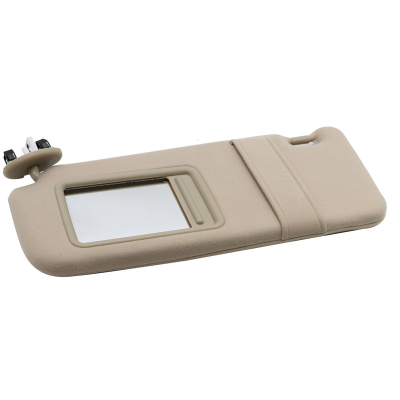 DURAFORCE Left Driver Side Sun Visor Tan Beige for 2007-2011 Toyota Camry Sunroof