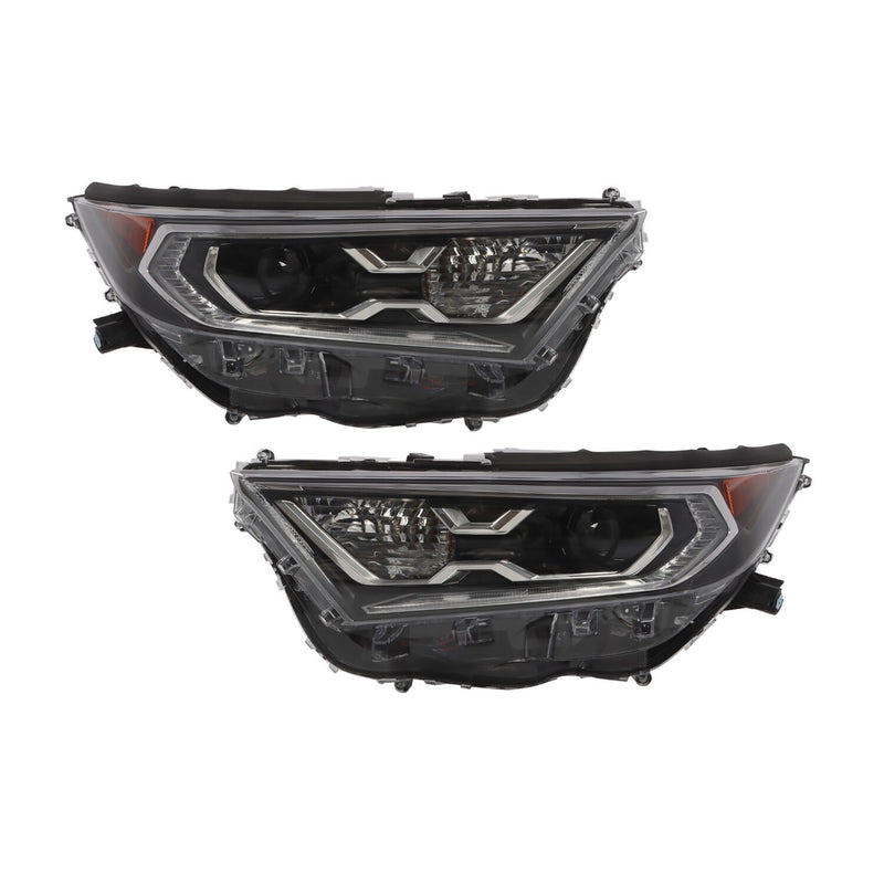 DURAFORCE LED Headlight Assembly Left+Right for 2019-2022 Toyota RAV4 Hybrid XSE