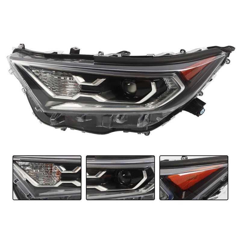 DURAFORCE LED Headlight Assembly Left+Right for 2019-2022 Toyota RAV4 Hybrid XSE