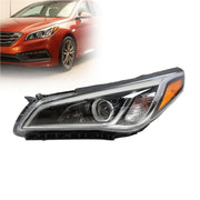 DURAFORCE Left Front Headlight for Hyundai Sonata 2015-2017 Driver Side US Model