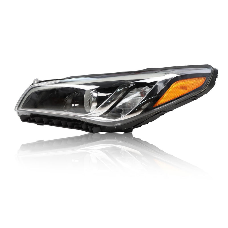 DURAFORCE Left Front Headlight for Hyundai Sonata 2015-2017 Driver Side US Model