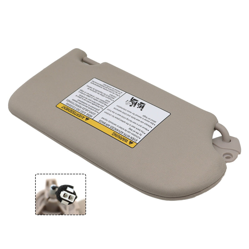 DURAFORCE Gray Left Driver Sun Visor w/ Lamp 2016-2023 Nissan Maxima 96401-9DE0A