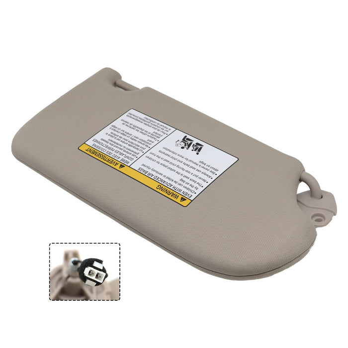 DURAFORCE Gray Left Driver Sun Visor w/ Lamp 2016-2023 Nissan Maxima 96401-9DE0A