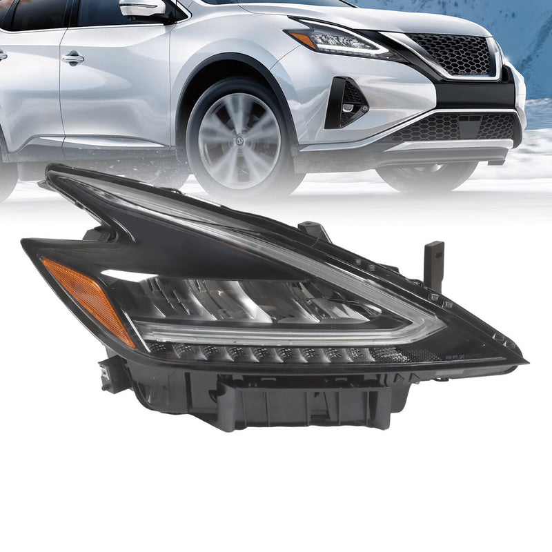 DURAFORCE LED Headlight Assembly Right Passenger Side for 2022-2023 Nissan Murano