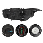 DURAFORCE LED Headlight for 2014-2022 Infiniti Q50 Left & Right Side Chrome Headlamp