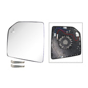 DURAFORCE Heated Left Driver Side Mirror Glass w/ Blind Spot Sensor for 2015-2020 Ford F15