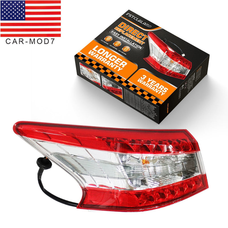 DURAFORCE Left Driver Side LED Tail Light for Nissan Sentra 2013-2015 Outer Lamp