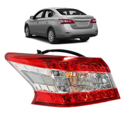 DURAFORCE Left Driver Side LED Tail Light for Nissan Sentra 2013-2015 Outer Lamp