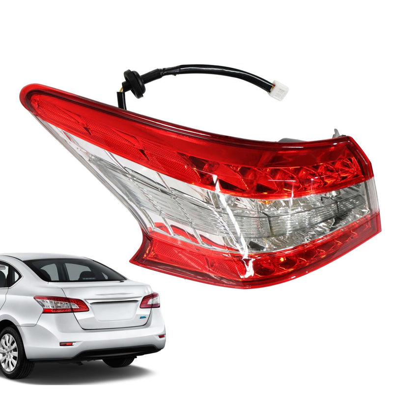 DURAFORCE Left Driver Side LED Tail Light for Nissan Sentra 2013-2015 Outer Lamp