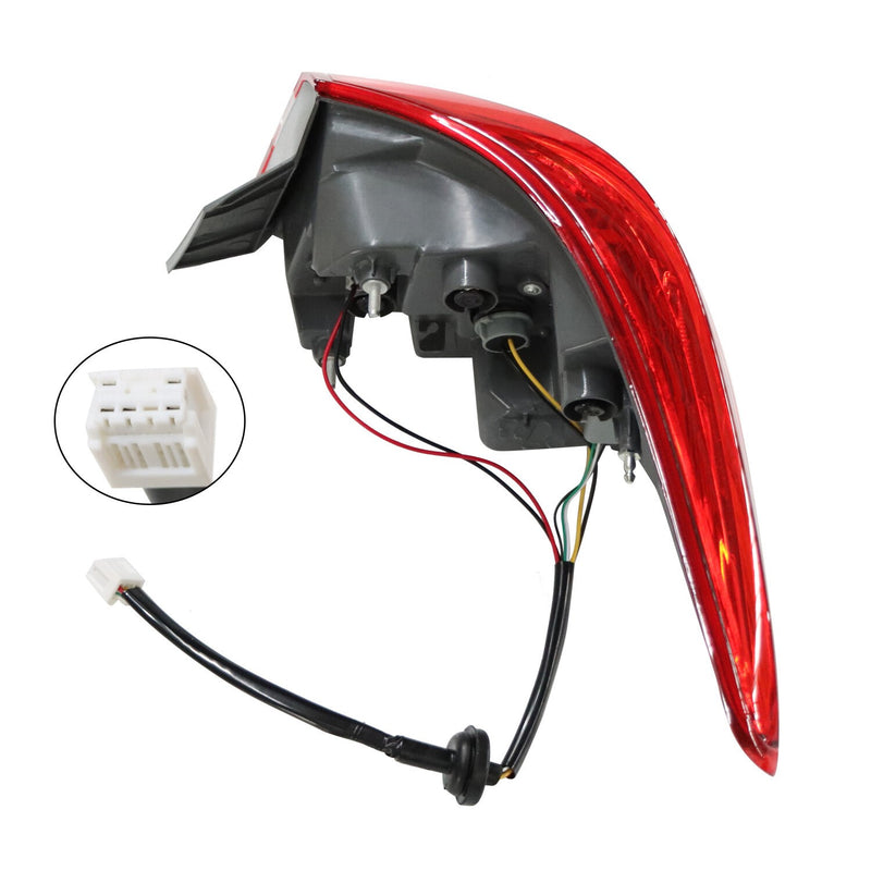 DURAFORCE Left Driver Side LED Tail Light for Nissan Sentra 2013-2015 Outer Lamp