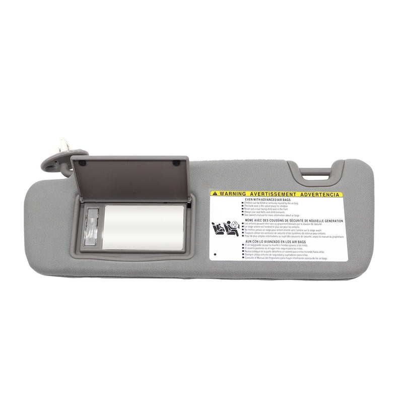 DURAFORCE Left Driver Side Gray Sun Visor for Toyota Highlander 2014-2019 74320-0E074-B0