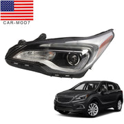 DURAFORCE Left Halogen Headlight w/ LED DRL Bulbs for 2016-2018 Buick Envision Driver Side